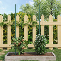 vidaXL - Plantenstaken - 30 - st - 180 - cm - staal - groen