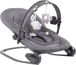 Chicco Relax Hoopla - Wipstoel baby - Verstelbare rugleuning en speelboog - Moon Grey