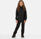 Regatta - Kids Pack It III Opvouwbaar Kinder Regenjack - Zwart - Maat 128