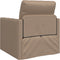 vidaXL - Vloersofa - Bed - 2-in-1 - Cappuccino - 74x77x81 - cm - Kunstleer