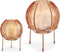 Vaas Amber Klot Metaal Glas (14,5 x 19,5 x 14,5 cm)