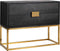 Richmond Interiors Ladenkast Blackbone gold 2-laden (Black rustic)