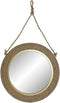 Wandspiegel DKD Home Decor Bruin Metaal Kristal Touw Gouden (46 x 2 x 46 cm)