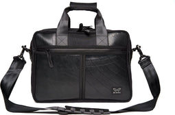 Wings Elegant Eagle - stoere en stevige laptoptas van autoband - met zwarte ritsen
