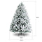 Coast Kunstkerstboom - Besneeuwd - 180 cm - PVC - Groen/Wit