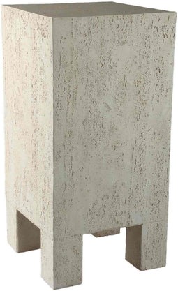 PTMD Bijzettafel Chandar - 38x38x77 cm - Magnesium - Creme