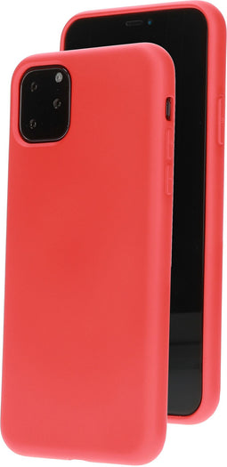 Mobiparts Silicone Cover - Soft case - Fluweelzachte microfiber binnenvoering - Rood