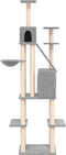 vidaXL - Kattenmeubel - met - sisal - krabpalen - 201 - cm - crèmekleurig