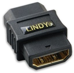 Lindy HDMI Coupler FM/FM - Female/female - Zwart