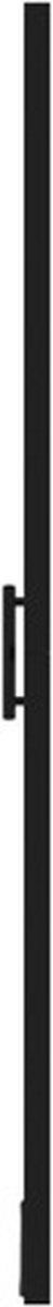 vidaXL - Douchedeur - 91x195 - cm - gehard - glas - zwart