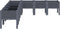 vidaXL - Plantenbak - met - poten - 200x160x42 - cm - polypropeen - grijs