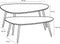 Mica Decorations Jailey - Bijzettafel - Set van 2 - Gerecycled Hout - Zwart (2 stuks)