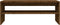 vidaXL - Salontafel - 100x40x40 - cm - bewerkt - hout - bruin - eikenkleur