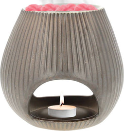 Scentchips® Oval Low - Waxbrander - Geurbrander - Oliebrander - Wax Melts Brander - Aromabrander - Ook Geschikt Voor Essentiële Oliën - Geurolie - Waxmelts - Brons