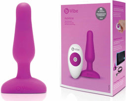 B-Vibe - Novice Remote Control Plug Fuchsia