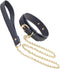 NS Novelties - Bondage Couture Collar & Leash - Bondage / SM Collar and leash Blauw