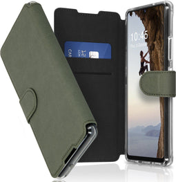 Accezz Hoesje Geschikt voor Samsung Galaxy A42 Hoesje Met Pasjeshouder - Accezz Xtreme Wallet Bookcase - Lichtgroen
