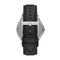 Armani Exchange AX2101 - Herenhorloge 46 mm - Zwart lederen band - Zilverkleurig