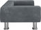 vidaXL Kinderbank 70x45x26,5 cm fluweel donkergrijs