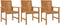 vidaXL - Tuinstoelen - 3 - st - massief - acaciahout