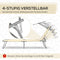 Outsunny ligbed - inklapbaar - 4 standen - zonnedak - beige