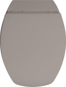 Allibert Baccara² - Toiletbril - Geperst hout - Afklikbaar - Donker taupe