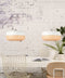 GOOD&MOJO Hanglamp Mekong - Wit/Bamboe - Plat - Ø40cm - Scandinavisch,Bohemian - Hanglampen Eetkamer, Slaapkamer, Woonkamer