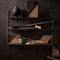 String Furniture - string pocket 1-pack oiled smoked oak/dark brown