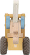 Little Dutch - Houten Kraanwagen - Draaibare arm met bouwvakker - Geel
