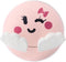 Inofix Smilie Roze Ophanghaak Zelfklevend of Schroefbevestiging)