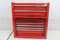 ERRO 34CS6 - Gereedschapswagen - 6 lades met slot - 61,5x30x102,5 cm - Rood