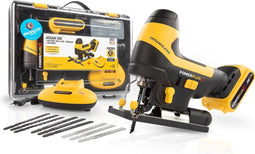 Powerplus POWXB50020 - Accu decoupeerzaag - 20V 3000min-1 brushless - met 20V accu en lader (9 stuks)