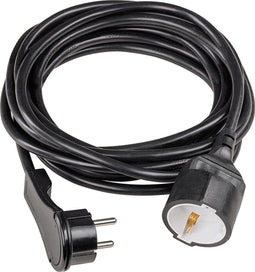 AS Schwabe 50522 Stroom Verlengkabel Zwart 5 m H05VV-F 3G 1,5 mm²