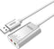 UNITEK Y-247A audio-omzetter Zilver