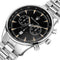 Maserati Heren horloges quartz analoog One Size Zilver Zwart 32020256