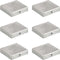 vidaXL - Paalkappen - 6 - st - piramide - 81x81 - mm - gegalvaniseerd - metaal