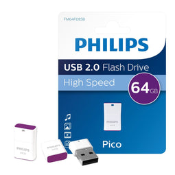 Philips FM64FD85B/00 - USB 2.0 - 64GB - Paars