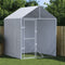 vidaXL - Hondenkennel - met - dak - 2x2x2,5 - m - gegalvaniseerd - staal - zilver