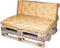 Unique Living Palletkussen Rib Mellow Yellow - 120 x 80cm
