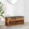 vidaXL - Opbergbankje - 102x42x45 - cm - bewerkt - hout - oud - houtkleurig