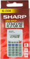Sharp rekenmachine - EL233S - grijs - 8 digit - 1x LR44 batterij - SH-EL233S