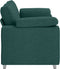 vidaXL - Ligzetel - Sofa - Donkergroen - 140 - cm - Stof