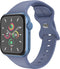 imoshion Siliconen⁺ bandje - Geschikt voor Apple Watch 1, 2, 3, 4, 5, 6, 7, 8, 9, 10, SE, Ultra (2) - 44/45/46/49 mm - Blauw - M/L