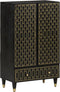 vidaXL - Hoge - kast - 60x33x100 - cm - massief - mangohout