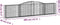 vidaXL - Schanskorven - 4 - st - gewelfd - 400x30x80/100 - cm - ijzer