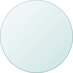 vidaXL - Tafelblad - van - gehard - glas - 900 - mm - rond