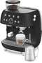 Smeg EGF03BLMEU - Espressomachine - Geïntegreerde bonenmaler 15 bar - Zwart