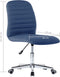 vidaXL - Eetkamerstoelen - 2 - st - stof - blauw