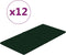 vidaXL - Wandpanelen - 12 - st - 2,16 - m² - 60x30 - cm - fluweel - donkergroen