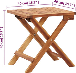 vidaXL - Ligbed - met - tafel - poly - rattan - en - massief - acaciahout